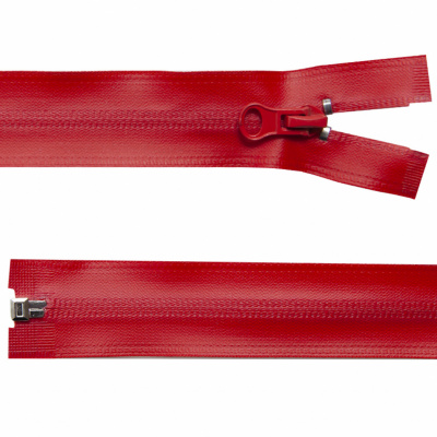 Молния водонепроницаемая PVC Т-7, 60 см, разъемная, цвет (820) красный - купить в Пятигорске. Цена: 49.39 руб.