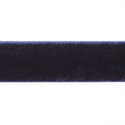 Лента бархатная нейлон, шир.12 мм, (упак. 45,7м), цв.180-т.синий - купить в Пятигорске. Цена: 411.60 руб.