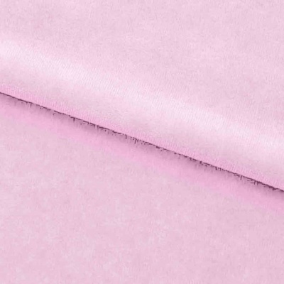 Велюр JS LIGHT 1, 220 гр/м2, шир.150 см, (3,3 м/кг), цвет бл.розовый - купить в Пятигорске. Цена 1 055.34 руб.