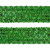 Тесьма с пайетками D4, шир. 35 мм/уп. 25+/-1 м, цвет зелёный - купить в Пятигорске. Цена: 1 308.30 руб.