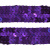 Тесьма с пайетками 12, шир. 20 мм/уп. 25+/-1 м, цвет фиолет - купить в Пятигорске. Цена: 778.19 руб.