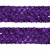 Тесьма с пайетками 12, шир. 35 мм/уп. 25+/-1 м, цвет фиолет - купить в Пятигорске. Цена: 1 308.30 руб.