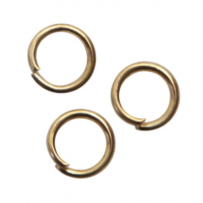 Кольцо  соединительное для бижутерии 5 мм, цв.-золото - купить в Пятигорске. Цена: 0.44 руб.