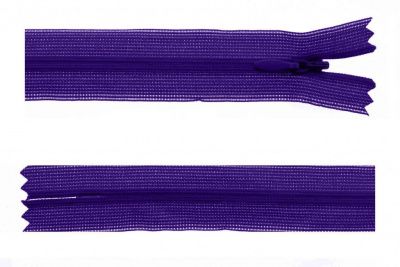 Молния потайная Т3 866, 50 см, капрон, цвет фиолетовый - купить в Пятигорске. Цена: 8.62 руб.