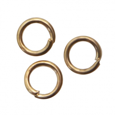Кольцо  соединительное для бижутерии 4 мм, цв.-золото - купить в Пятигорске. Цена: 0.41 руб.