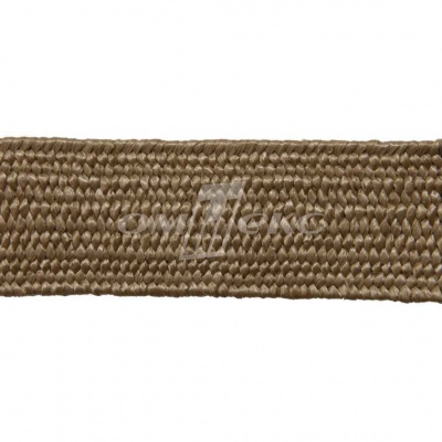 Тесьма отделочная полипропиленовая плетеная эластичная #2, шир. 40мм, цв.- соломенный - купить в Пятигорске. Цена: 50.99 руб.