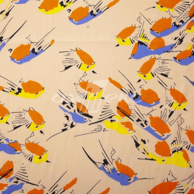 Плательная ткань "Софи" 14.1, 75 гр/м2, шир.150 см, принт птицы - купить в Пятигорске. Цена 241.49 руб.