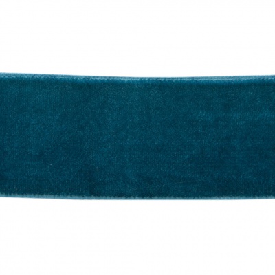 Лента бархатная нейлон, шир.25 мм, (упак. 45,7м), цв.65-изумруд - купить в Пятигорске. Цена: 981.09 руб.