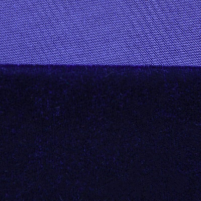 Бархат стрейч №14, 240 гр/м2, шир.160 см, (2,6 м/кг), цвет т.синий - купить в Пятигорске. Цена 740.88 руб.