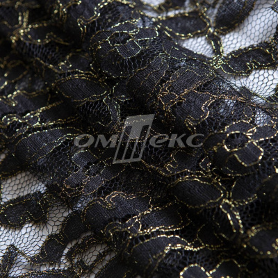 Кружевное полотно XD LACE 1-4, 80 гр/м2, шир.150см, цвет чёрный - купить в Пятигорске. Цена 245.94 руб.