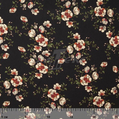Плательная ткань "Фламенко" 3.1, 80 гр/м2, шир.150 см, принт растительный - купить в Пятигорске. Цена 239.03 руб.