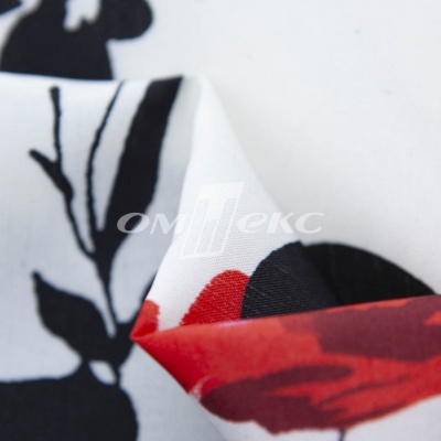 Плательная ткань "Фламенко" 22.1, 80 гр/м2, шир.150 см, принт растительный - купить в Пятигорске. Цена 239.03 руб.