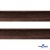 Кант атласный 074, шир. 12 мм (в упак. 65,8 м), цвет коричневый - купить в Пятигорске. Цена: 237.16 руб.