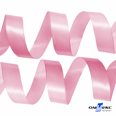 050-нежно-розовый Лента атласная упаковочная (В) 85+/-5гр/м2, шир.25 мм (1/2), 25+/-1 м - купить в Пятигорске. Цена: 53.96 руб.