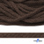 Шнур плетеный d-6 мм, 70% хлопок 30% полиэстер, уп.90+/-1 м, цв.1073-т.коричневый - купить в Пятигорске. Цена: 594 руб.