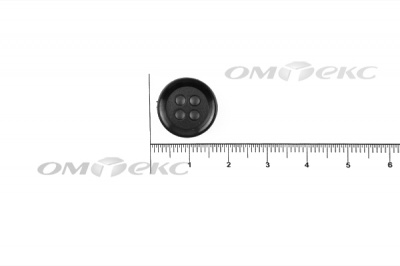 51400/15 мм (4 пр) черные пуговицы - купить в Пятигорске. Цена: 0.67 руб.