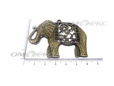 Декоративный элемент для творчества из металла "Слон"  - купить в Пятигорске. Цена: 26.66 руб.
