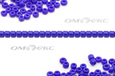 Бисер (ОS) 11/0 ( упак.100 гр) цв.48 - синий - купить в Пятигорске. Цена: 48 руб.