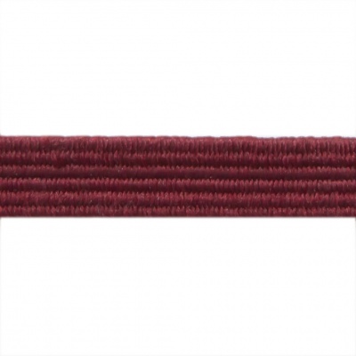 Резиновые нити с текстильным покрытием, шир. 6 мм ( упак.30 м/уп), цв.- 88-бордо - купить в Пятигорске. Цена: 155.22 руб.