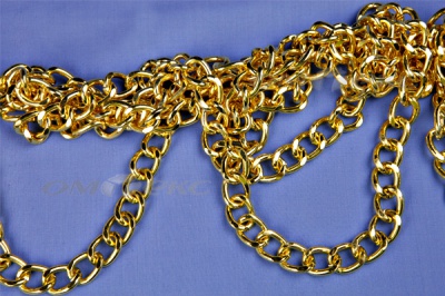 Цепь металл декоративная №11 (17*13) золото (10+/-1 м)  - купить в Пятигорске. Цена: 1 341.87 руб.