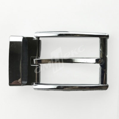 Пряжка металлическая для мужского ремня 845005А#2 (шир.ремня 40 мм), цв.-никель - купить в Пятигорске. Цена: 110.29 руб.