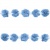 Тесьма плетеная "Рюш", упак. 9,14 м, цвет голубой - купить в Пятигорске. Цена: 45.87 руб.