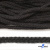 Шнур плетеный d-6 мм круглый, 70% хлопок 30% полиэстер, уп.90+/-1 м, цв.1078-черный - купить в Пятигорске. Цена: 594 руб.