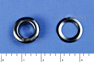 Люверсы металлические, блочка/кольцо, №5 (8 мм) упак.1000 шт- цв.никель - купить в Пятигорске. Цена: 392 руб.