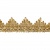 Тесьма металлизированная 0384-0240, шир. 40 мм/уп. 25+/-1 м, цвет золото - купить в Пятигорске. Цена: 490.74 руб.