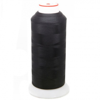Нитки текстурированные некручёные, намот. 5 000 м, цвет чёрный - купить в Пятигорске. Цена: 70.43 руб.