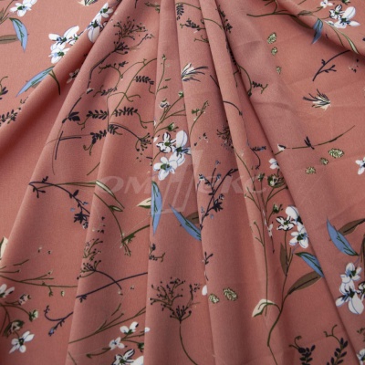 Плательная ткань "Фламенко" 2.1, 80 гр/м2, шир.150 см, принт растительный - купить в Пятигорске. Цена 311.05 руб.