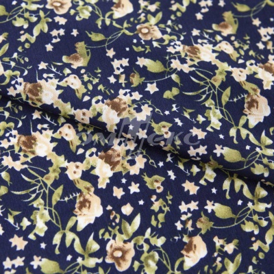 Плательная ткань "Фламенко" 1.1, 80 гр/м2, шир.150 см, принт растительный - купить в Пятигорске. Цена 241.49 руб.