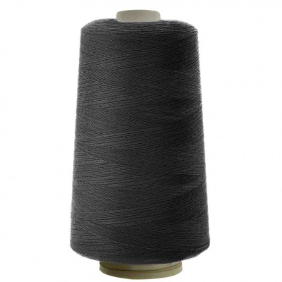 Швейные нитки (армированные) 28S/2, нам. 2 500 м, цвет чёрный - купить в Пятигорске. Цена: 139.91 руб.