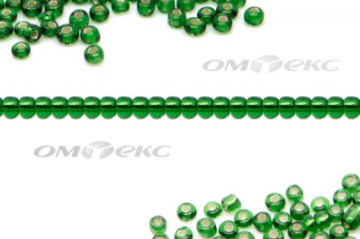Бисер (SL) 11/0 ( упак.100 гр) цв.27В - зелёный - купить в Пятигорске. Цена: 53.34 руб.