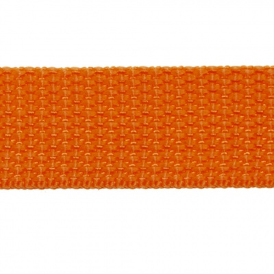 Стропа текстильная, шир. 25 мм (в нам. 50+/-1 ярд), цвет оранжевый - купить в Пятигорске. Цена: 409.94 руб.