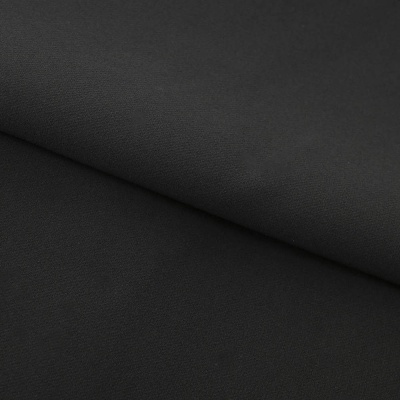 Костюмная ткань "Элис", 220 гр/м2, шир.150 см, цвет чёрный - купить в Пятигорске. Цена 308 руб.