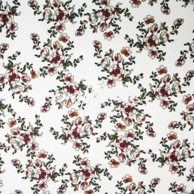 Плательная ткань "Фламенко" 23.1, 80 гр/м2, шир.150 см, принт растительный - купить в Пятигорске. Цена 264.56 руб.