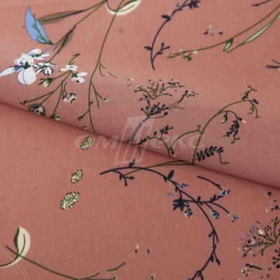 Плательная ткань "Фламенко" 2.1, 80 гр/м2, шир.150 см, принт растительный - купить в Пятигорске. Цена 311.05 руб.