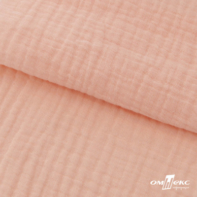 Ткань Муслин, 100% хлопок, 125 гр/м2, шир. 140 см #201 цв.(18)-розовый персик - купить в Пятигорске. Цена 464.97 руб.
