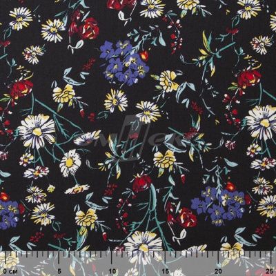 Плательная ткань "Фламенко" 6.2, 80 гр/м2, шир.150 см, принт растительный - купить в Пятигорске. Цена 239.03 руб.