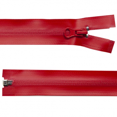 Молния водонепроницаемая PVC Т-7, 90 см, разъемная, цвет (820) красный - купить в Пятигорске. Цена: 61.18 руб.