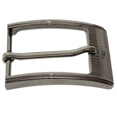 Пряжка металлическая для мужского ремня SC035#7 (шир.ремня 40 мм), цв.-тем.никель - купить в Пятигорске. Цена: 43.93 руб.