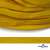 Шнур плетеный (плоский) d-12 мм, (уп.90+/-1м), 100% полиэстер, цв.269 - жёлтый - купить в Пятигорске. Цена: 8.62 руб.