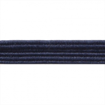 Резиновые нити с текстильным покрытием, шир. 6 мм ( упак.30 м/уп), цв.- 117-т.синий - купить в Пятигорске. Цена: 152.05 руб.