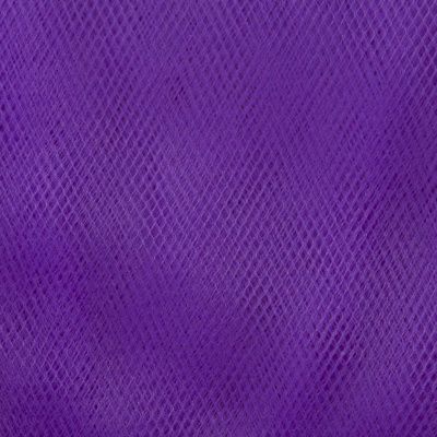 Фатин матовый 16-85, 12 гр/м2, шир.300см, цвет фиолетовый - купить в Пятигорске. Цена 96.31 руб.