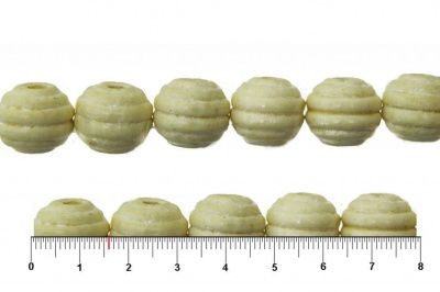 0309-Бусины деревянные "ОмТекс", 16 мм, упак.50+/-3шт, цв.035-белый - купить в Пятигорске. Цена: 62.22 руб.
