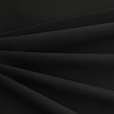 Костюмная ткань с вискозой "Меган", 210 гр/м2, шир.150см, цвет чёрный - купить в Пятигорске. Цена 382.42 руб.