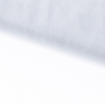 Трикотажное полотно Тюль Кристалл, 100% полиэфир, 16-01/белый, 15гр/м2, шир.160см. - купить в Пятигорске. Цена 129.70 руб.