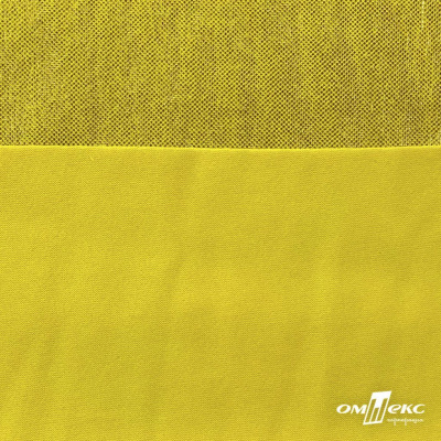 Трикотажное полотно голограмма, шир.140 см, #602 -жёлтый/жёлтый - купить в Пятигорске. Цена 385.88 руб.