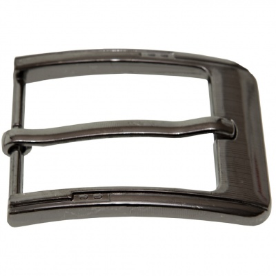Пряжка металлическая для мужского ремня SC035#6 (шир.ремня 40 мм), цв.-тем.никель - купить в Пятигорске. Цена: 43.93 руб.